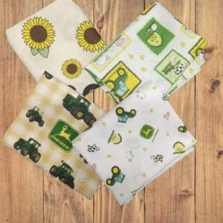 4 Half Yards -Assorted John Deere Nursery Half Yard Bundle