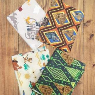 4 Half Yards -Assorted Lion Guard Lion King Half Yard Bundle