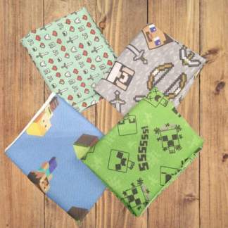 4 Half Yards -Assorted Minecraft Half Yard Bundle