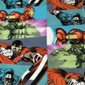 Handmade Single Layer Fleece 58"x 72" Throw Blanket "Super Hero ”