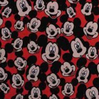 Handmade Single Layer Fleece 58"x 72" Throw Blanket "Mickey Mouse Head Toss ”
