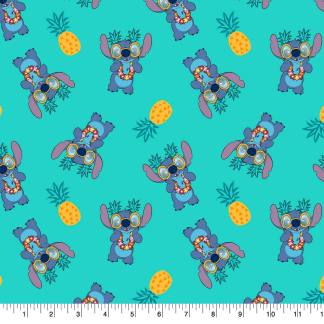 Lilo Stitch Pineapple Toss Cotton Fabric