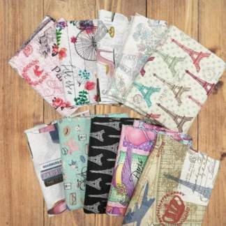 10 Half Yards - Assorted Travel Paris Half Yard Bundle