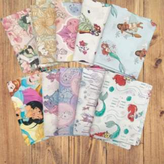 10 Half Yards - Assorted Disney Princesses Half Yard Bundle