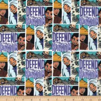 Disney Raya and the Last Dragon patched Cotton Fabric