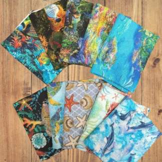 10 Half Yards - Assorted Under the Ocean Half Yard Bundle