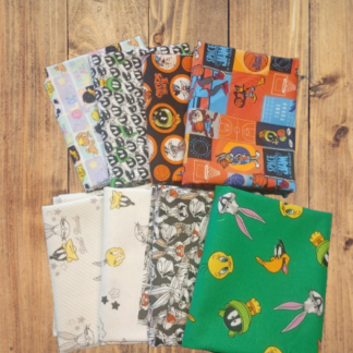 Looney Tunes by Camelot 8 Print Bundle, FAT Quarter, 1/2 Yard, or 1 Yard Cotton