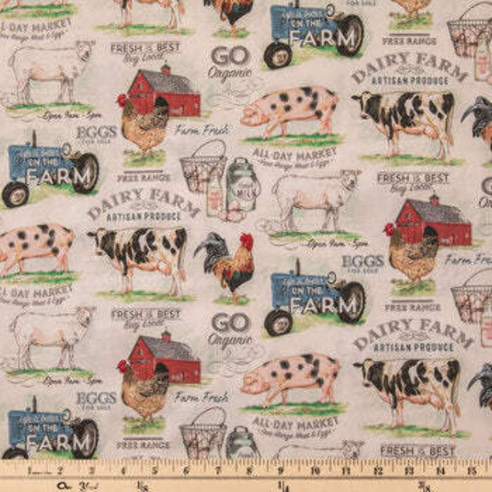 Dairy Farm Cotton Calico Fabric - Image 2