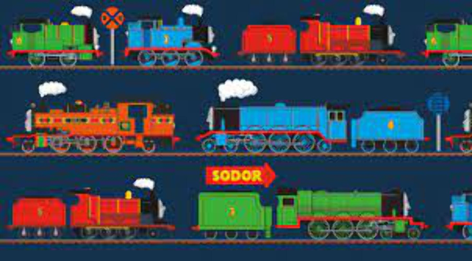 Thomas the Train All Aboard 18 Fat Quarters & 1 Panel Bundle - Image 3