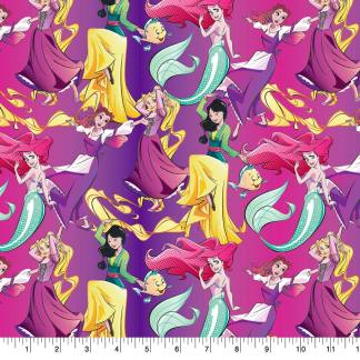 Princess All Over Cotton Fabric