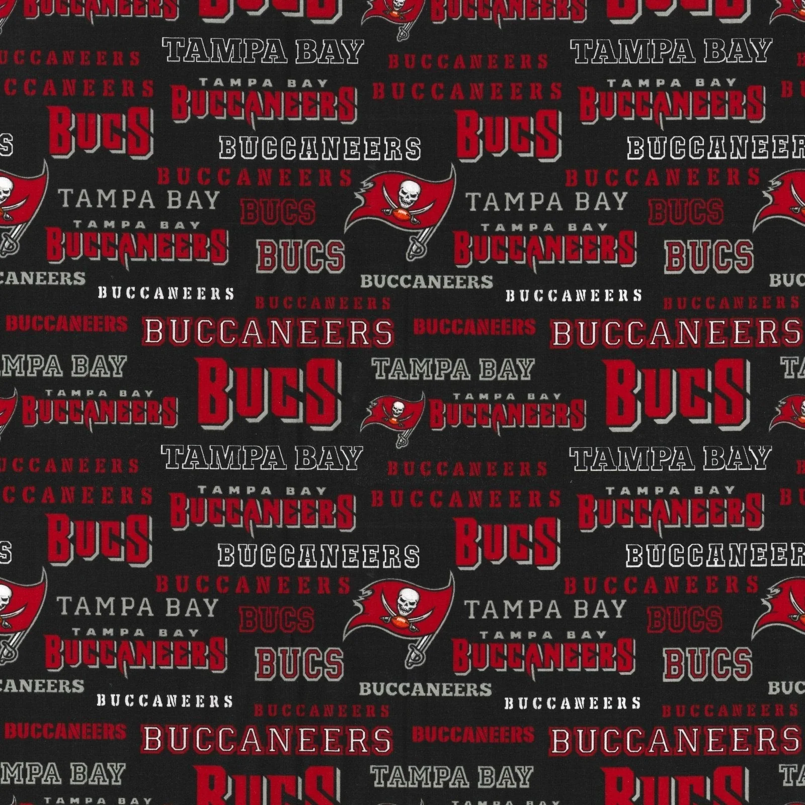 Tampa Bay Buccaneers "Flag" Cotton Fabric