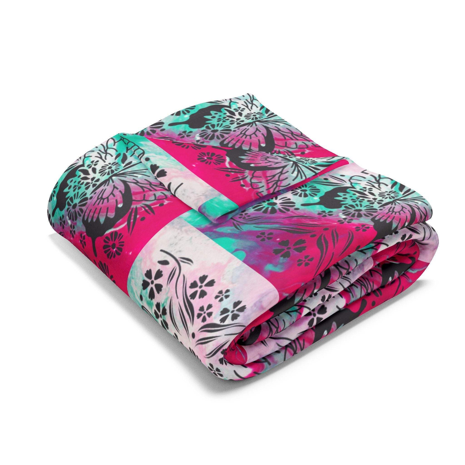 Vibrant Butterfly Arctic Fleece Blanket - Cozy Home Decor for All Seasons - Image 3