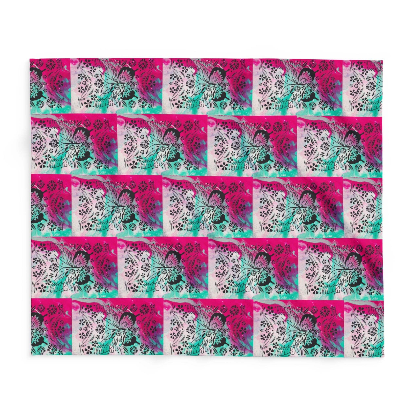 Vibrant Butterfly Arctic Fleece Blanket - Cozy Home Decor for All Seasons - Image 5