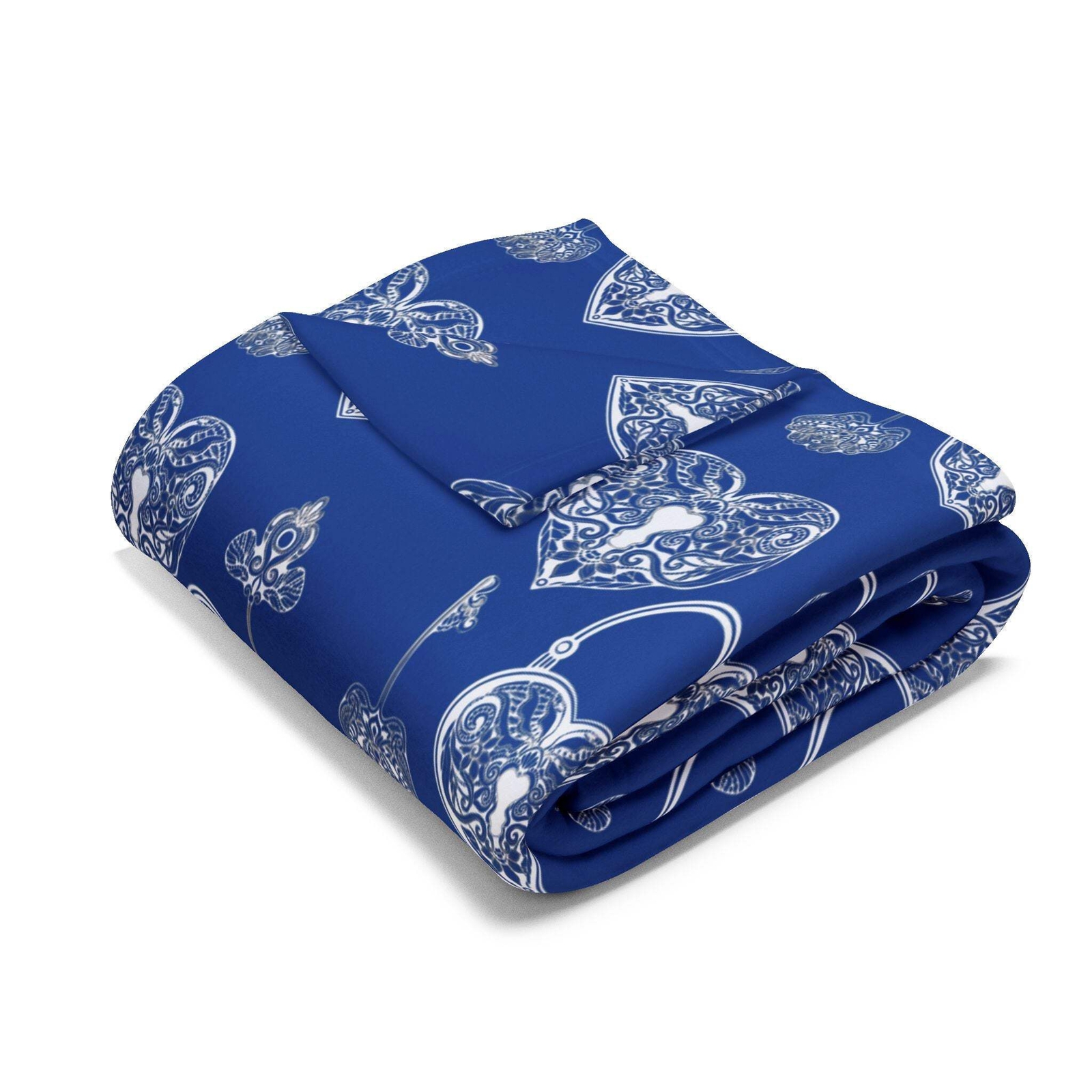 Cozy Heart Pattern Fleece Blanket - Perfect Gift for Loved Ones - Image 6