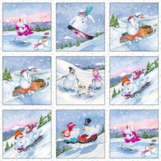 Let It Snow 24"x44" Panel 3006 White