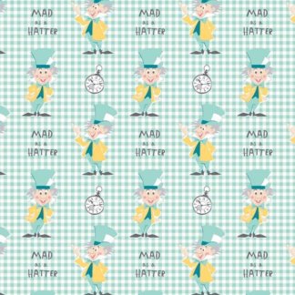 Disney Alice in Wonderland Mad as a Hatter Turquoise