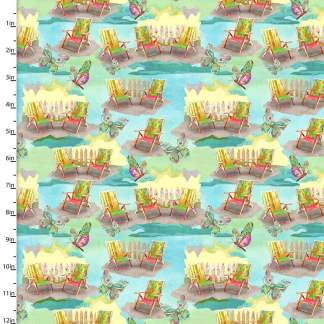 My Happy Place Chairs Cotton Fabric