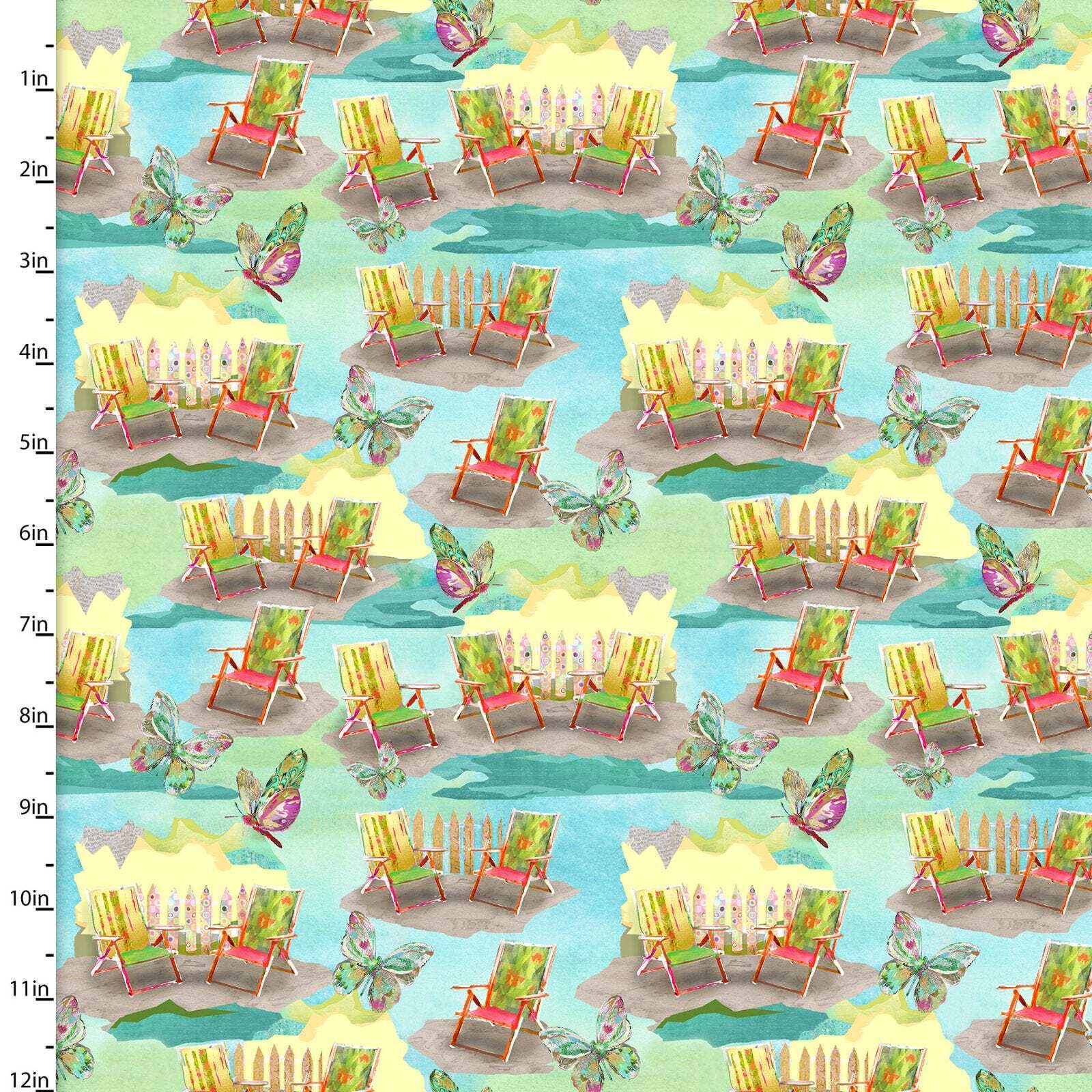 My Happy Place Chairs Cotton Fabric