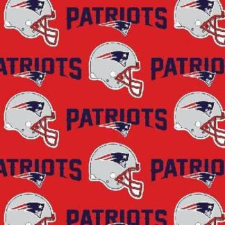 New England Patriots Red Cotton Fabric