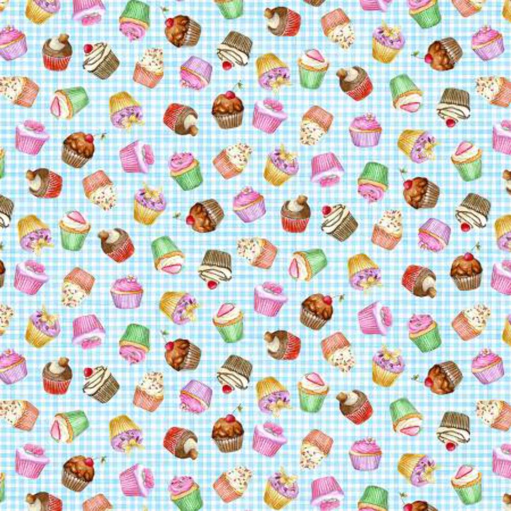 Handmade Valance or Curtain Panel Delicious Cupcake