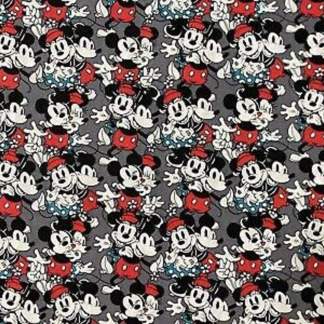 Disney Mickey Mouse “Vintage Love” Cotton Fabric