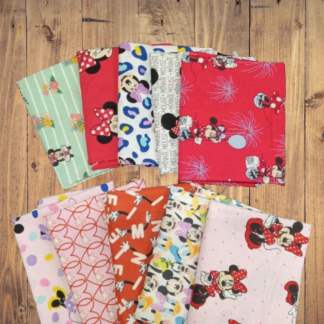 Assorted Minnie and Friends Fabric - 1 lb Scrap Bundle