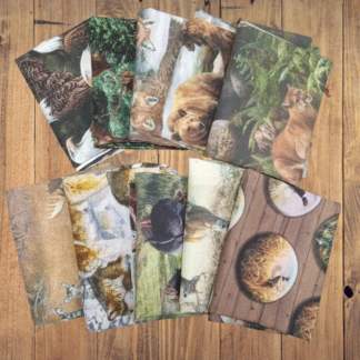 10 Half Yards -Assorted Wildlife Half Yard Bundle