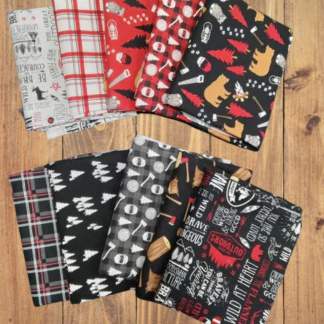 10 Half Yards -Assorted Woodsman The Great Outdoors Half Yard Bundle
