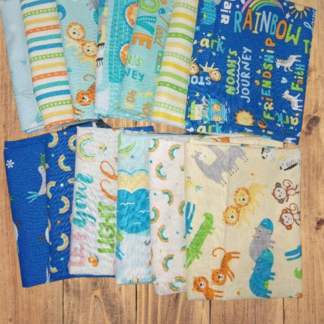 13 Half Yards -Assorted Noah's Journey Half Yard Bundle