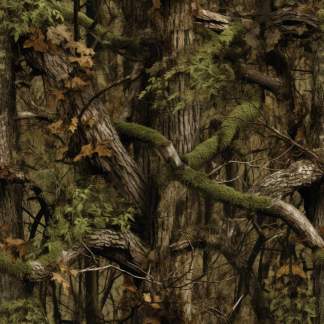 Stealthy Timber Cotton Fabric