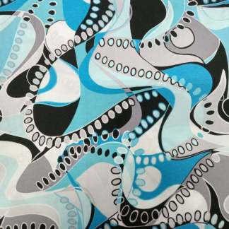 Hoffman "Pattern Play" Blue Cotton Fabric