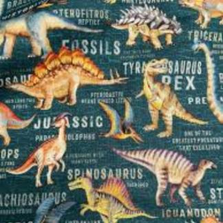 Handmade Placemat Or Table Runner Dinosaur Land Teal