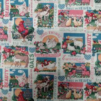 Farm Square Dance Cotton Fabric