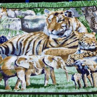 Jungle Cotton Panel Fabric
