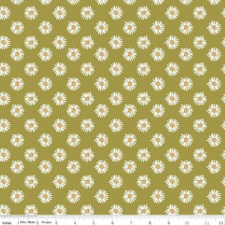 Handmade Placemat Or Table Runner Flora No. 6 Daisies Green