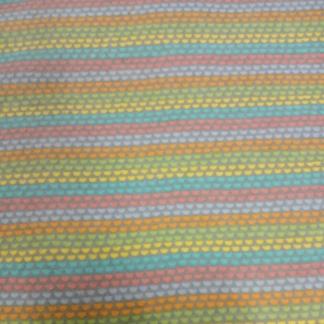 Handmade Blanket, Burp Rag/ Security Blanket, and Bib Multicolor Dots Stripe