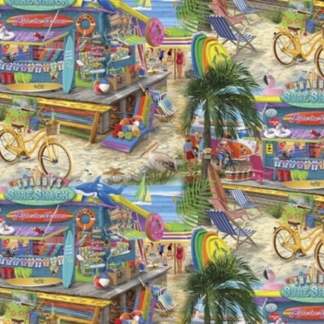 Handmade Valance or Curtain Panel Shaggy's Surf Shack Beach Supplies Surfing Sto