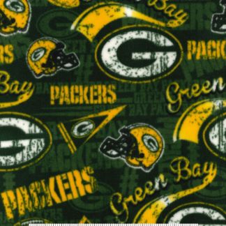 Green Bay Packers Retro Fleece Fabric
