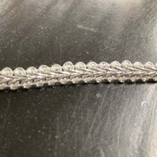 3/8" x 10 yd Silver Matallic Gimp Trim