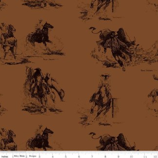 Handmade Valance or Curtain Panel Back of the Chutes Main Sienna