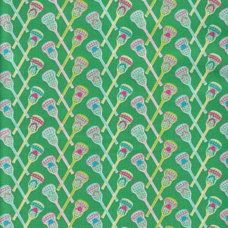 Lacrosse Green Cotton Fabric