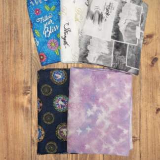 5 Half Yards -Assorted Faith Religious Half Yard Bundle