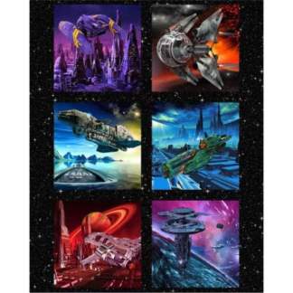 SCI-FI Multi Cotton Panel Fabric