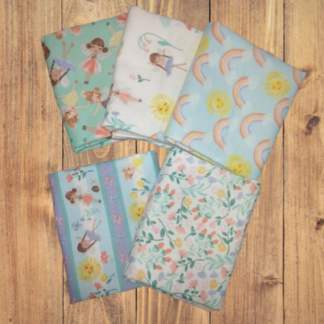 5 Half Yards -Assorted Pixie Dust Flannel Half Yard Bundle