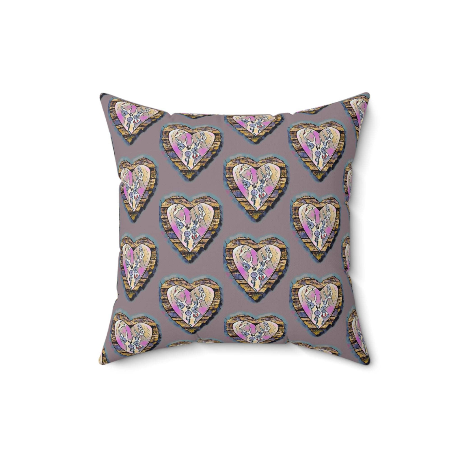 Heart Pattern Decorative Pillow - Cozy Home Accent - Image 4