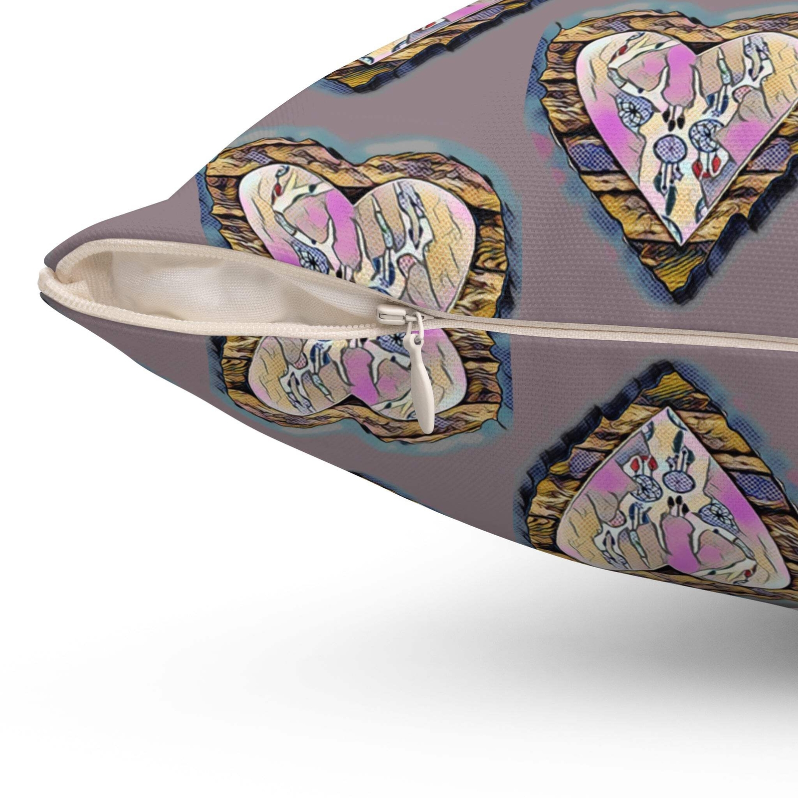 Heart Pattern Decorative Pillow - Cozy Home Accent - Image 5