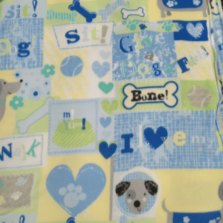 Dog Patch Fleece Fabric