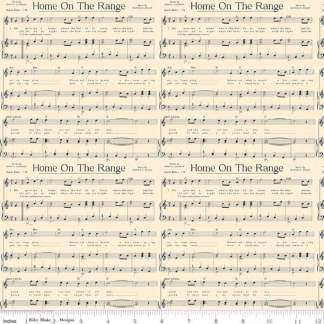 Handmade Placemat Or Table Runner Cowboys Music Cream