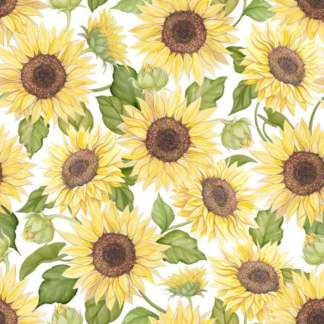 Sunflower Garden Packed Sunflowers Cotton Fabric