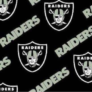 Las Vegas Raiders Solid Black Cotton Fabric